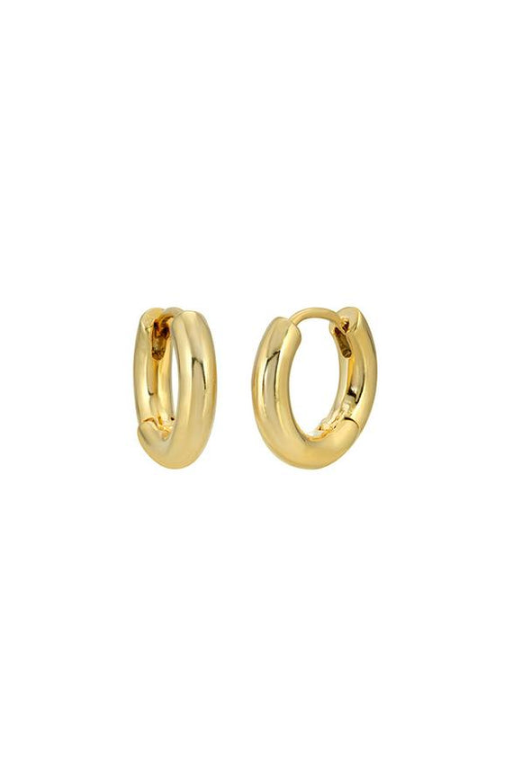 BABY THICK GOLD HUGGIE EARRING